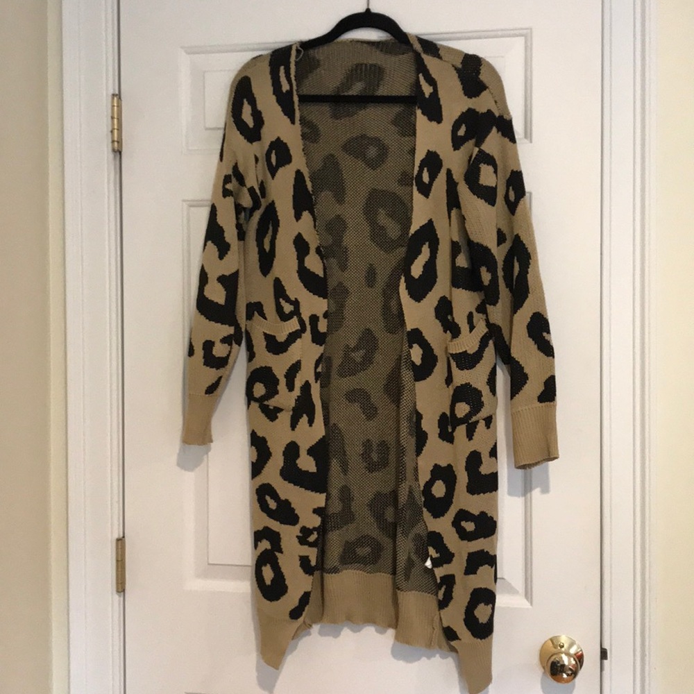 Leopard Print Cardigan